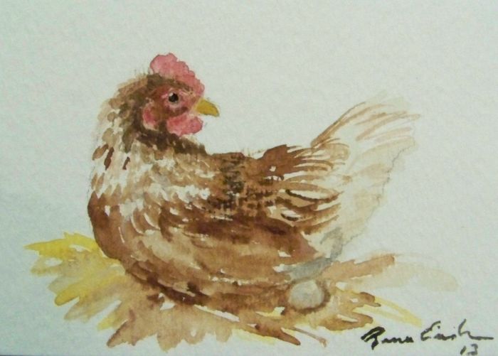 Happy chicken by Renee Erickson