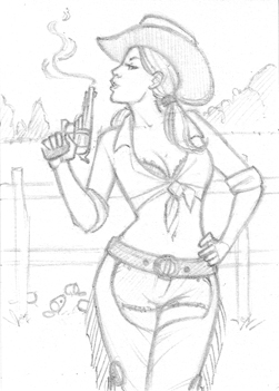 Sexy Cowgirl by Amy Anderson