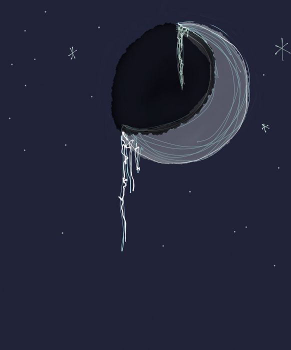 Frozen moon by Madison