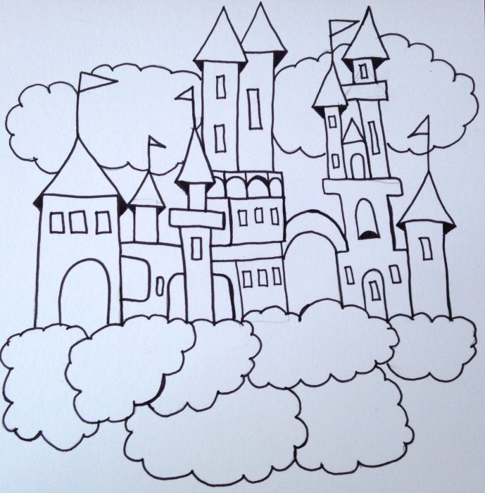 Castle in the Sky by ElmaBree