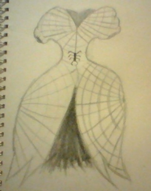 Spiderweb Ball Gown by Bonnie Byrd