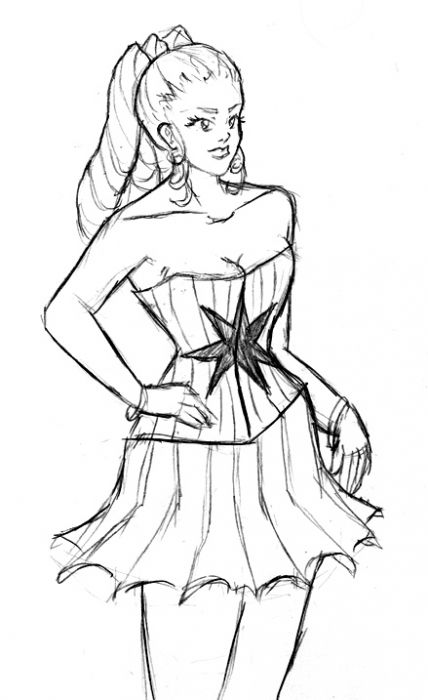 Star corset by Becky Allen