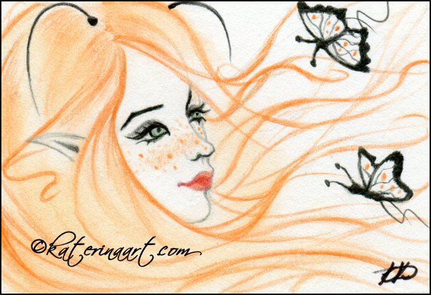 Freckled Fairy Girl by katerina Koukiotis
