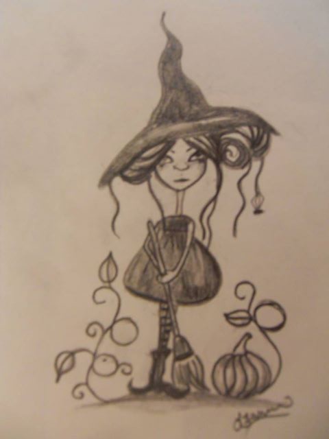 Spooky Witch by leanne wilson