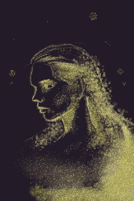 Star dust woman by Nicole Cadet