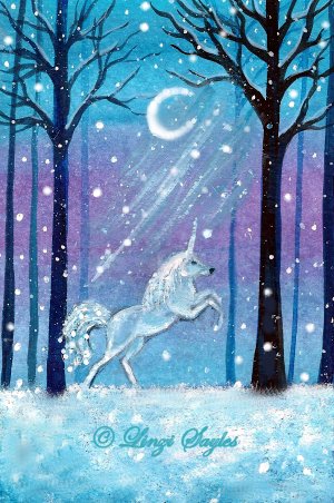 Christmas Unicorn by linzi fay