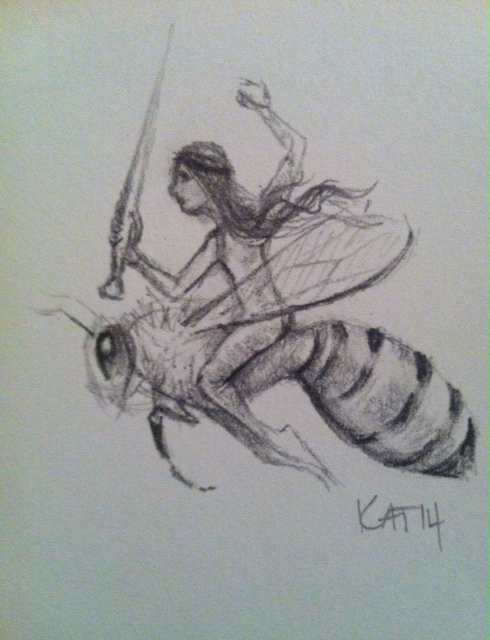 Bee rider with sword by Kim