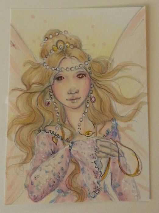 Fairy Dressed in Lace & Jewels by Joanna Bromley