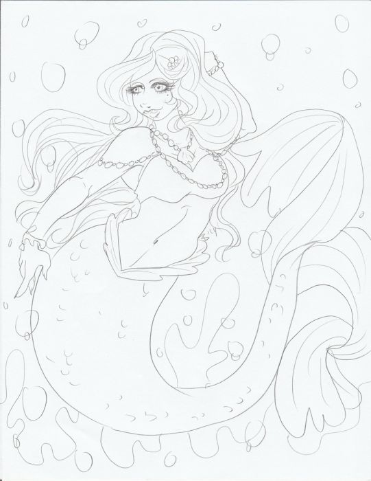 Full Figured Mermaid by Geeky Bat