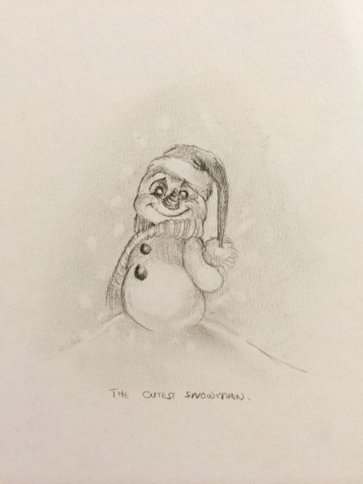 The cutest snowman by Natacha Chohra