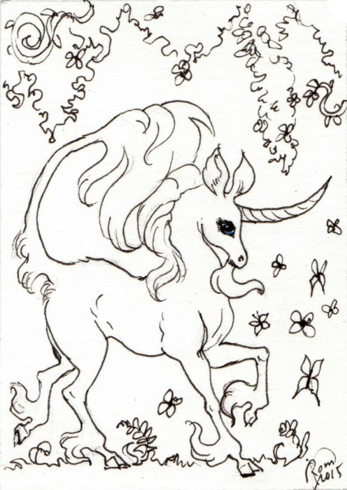 Medieval Unicorn by K. Romanova
