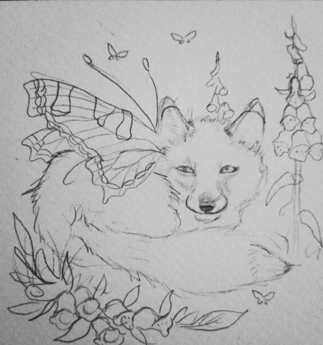 Snuggly fox.. by Dawn Holliday