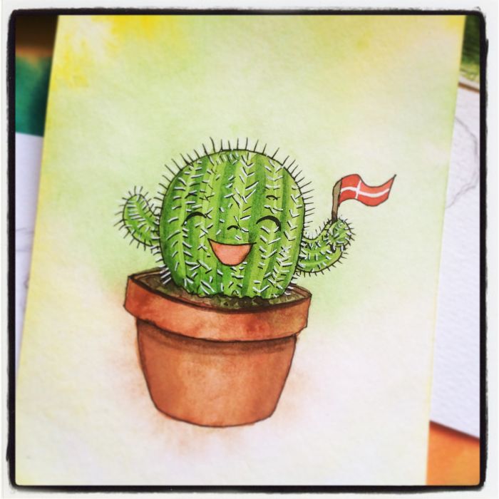Happy little cactus by Natta