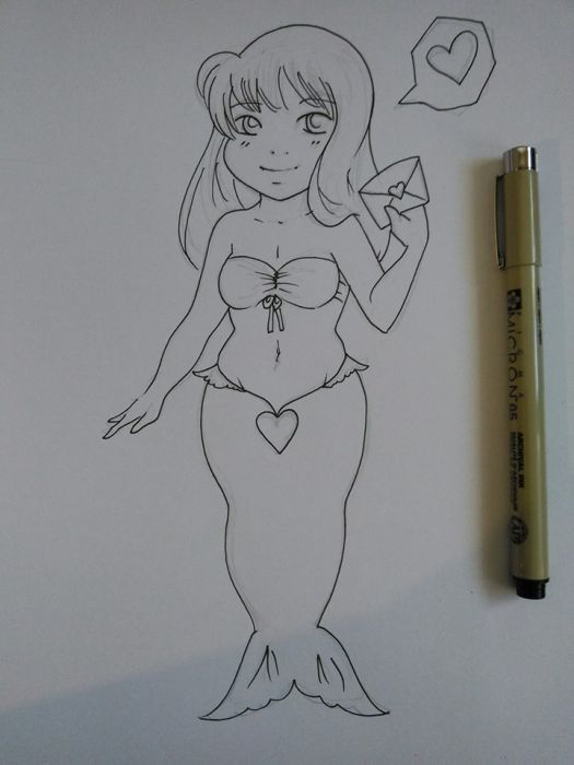 Valentine Mermaid (to be finished) by Milkycat