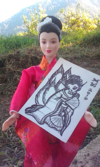 Kitsune Geisha  by Harkalya Reveur