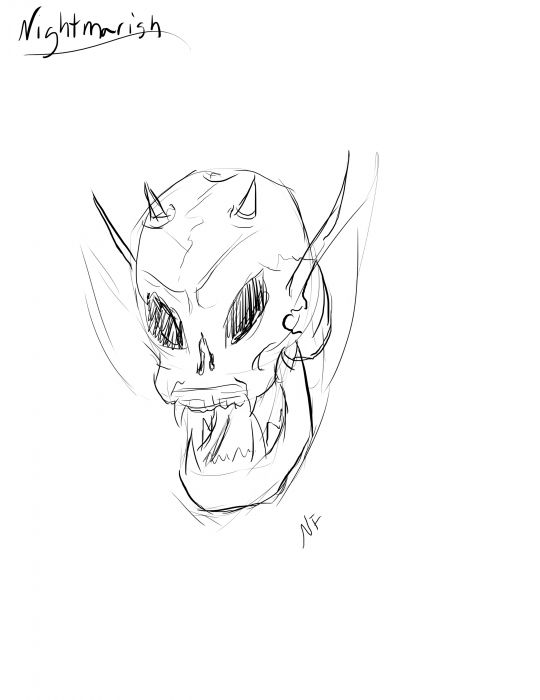 demon skull by Red-wolf-Ink