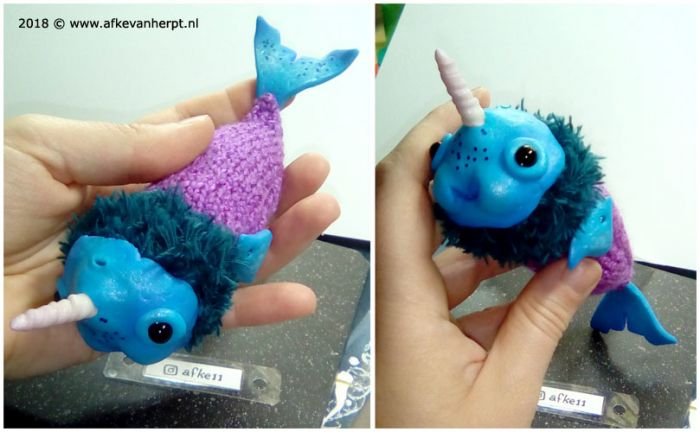Narwhal doll by Afke