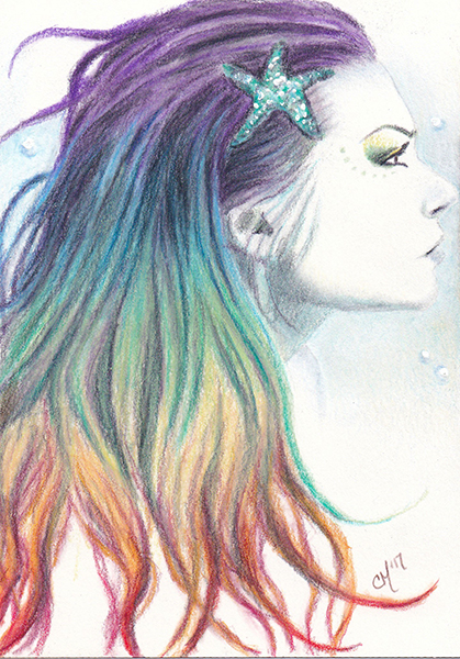 Rainbow Mermaid by Carol Moore