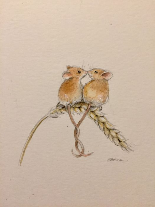 Two little mice by Natacha Chohra