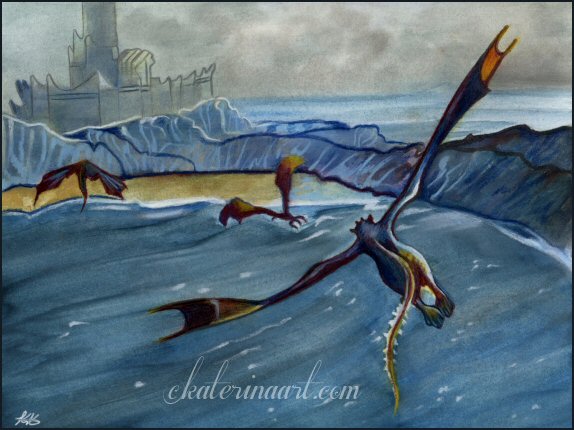 A flight of dragons by katerina Koukiotis