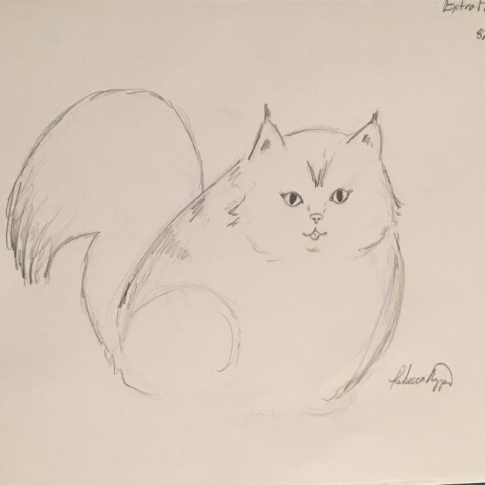 Extra Fluffy Sketch  by Rebecca Nipper