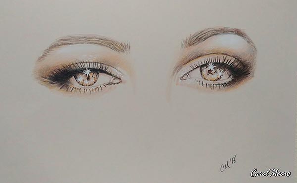 Glittering Eyes by Carol Moore