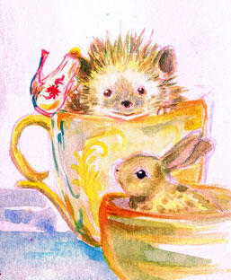 hedgehog's teaparty by lee