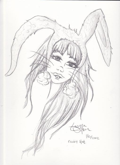 a bunny hat by leanne wilson