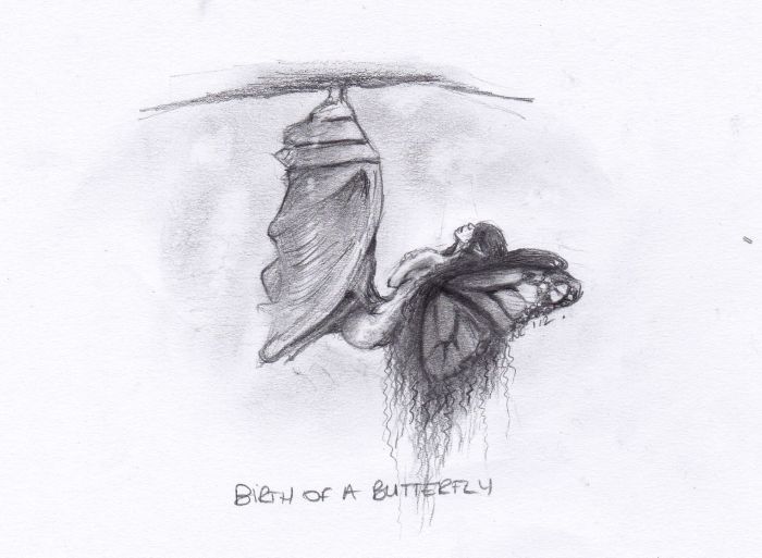 Birth of a butterfly fairy by Natacha Chohra