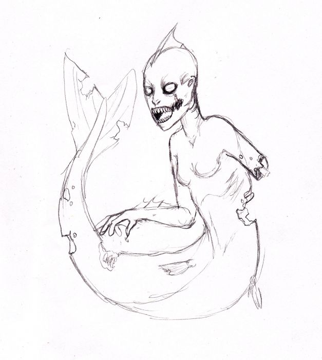 Zombie Mermaid by Natalia Lopez