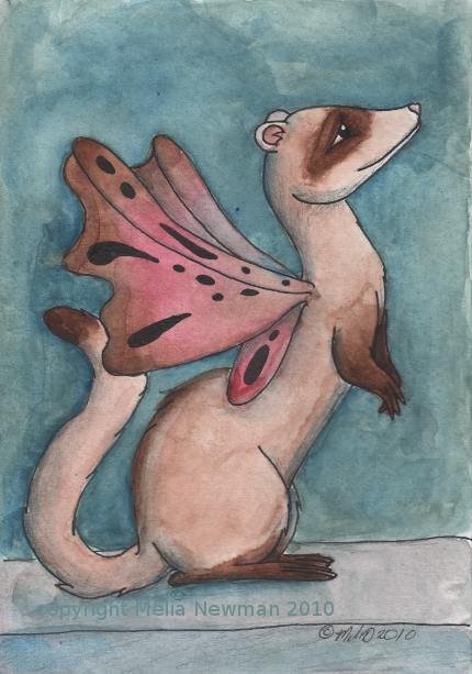 Ferret Fairy by Be Mused Art