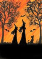 Witches, Bats & a black cat!