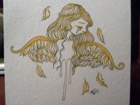 gold winged angel