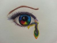 teardrops and rainbow