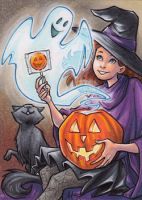 The Witch and The Haunted Pumpkin