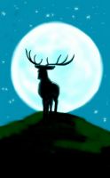 Stag of the Moon