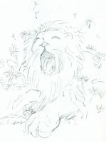 Daddy-Lion in Dandelions