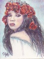 The Flower Queen ACEO