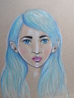 Turquoise Blue girl 