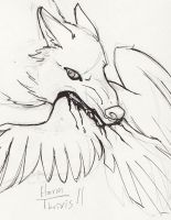 Wolf with Wings
