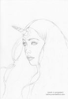 Unicorn Girl Sketch