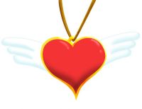 winged heart pendant