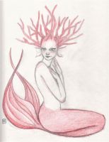 Red Coral Mermaid