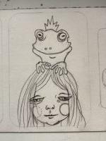 Princess frog and the girl