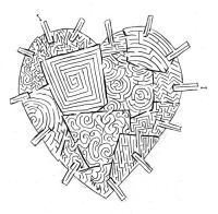 patchwork heart maze