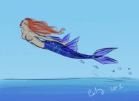 Flying mermaid