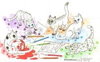Cats Interfering with Sketch Fest