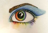 Rainbow Eye ACEO