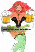 Sexy Irish Barmaid Painting