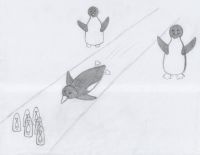 Penguin bowling